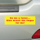 STICKER DE BUMPER PARFAIT (En voiture)