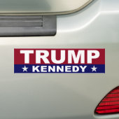 STICKER DE BUMPER TRUMP KENNEDY (En voiture)