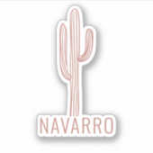 Sticker de cactus du désert de Bohême (Devant)