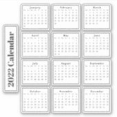 Sticker de calendriers de planificateurs de Mini N (Devant)