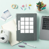 Sticker de calendriers de planificateurs de Mini N (Couverture iPad)