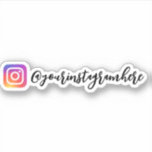 Sticker de calligraphie Instagram personnalisé (Devant)