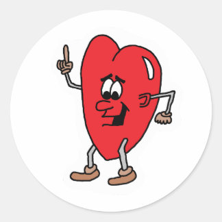 Sticker de caractère cardiaque