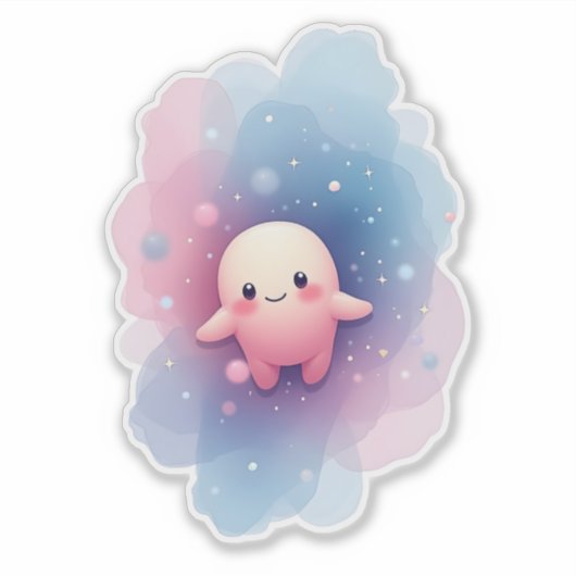 Sticker de caractère mignon - Ajouter une touche d (Devant)