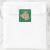 Sticker de carte Algérie (Sac)