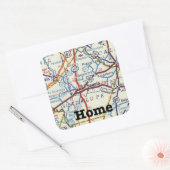 Sticker de carte Vintage Seguin Texas (Enveloppe)