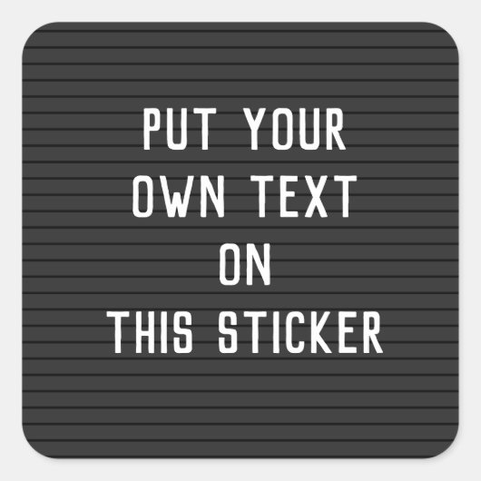 Sticker de carton-lettres personnalisé (Devant)