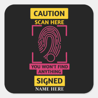 Sticker DE CAUTION