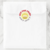 Sticker de champ de bière Pong (Sac)