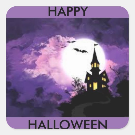sticker de château d'Halloween (Devant)