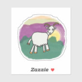 Sticker de chèvre (Feuille)