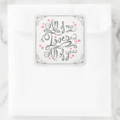 Sticker de citation d'amour fantasque inspirationn (Sac)