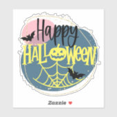 Sticker de citation d'Halloween amusant (Feuille)
