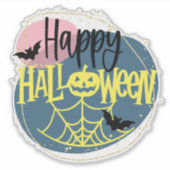 Sticker de citation d'Halloween amusant (Devant)