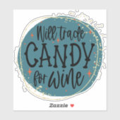Sticker de citation d'Halloween amusant (Feuille)