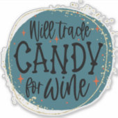 Sticker de citation d'Halloween amusant (Devant)