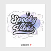 Sticker de citation d'Halloween éffrayante (Feuille)