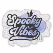 Sticker de citation d'Halloween éffrayante (Devant)