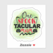 Sticker de citation d'Halloween éffrayante (Feuille)
