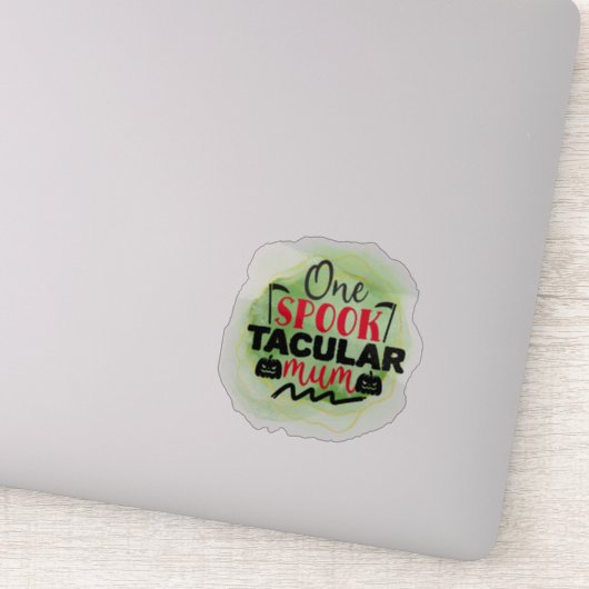 Sticker de citation d'Halloween éffrayante (Détail)