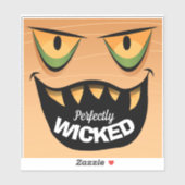 Sticker de citation d'Halloween éffrayante (Feuille)