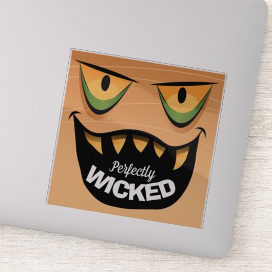 Sticker de citation d'Halloween éffrayante (Détail)