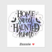 Sticker de citation d'Halloween éffrayante (Feuille)