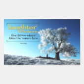 Sticker de citation inspirationnelle Victor Hugo " (Devant)