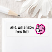 Sticker de classe pour enseignant mignon pouces ve (En situation)