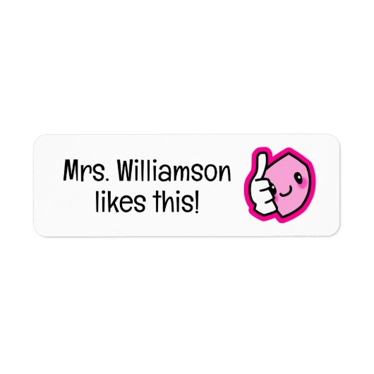 Sticker de classe pour enseignant mignon pouces ve (Devant)
