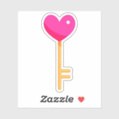 Sticker de clé cardiaque (Feuille)