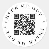Sticker de code QR (Devant)