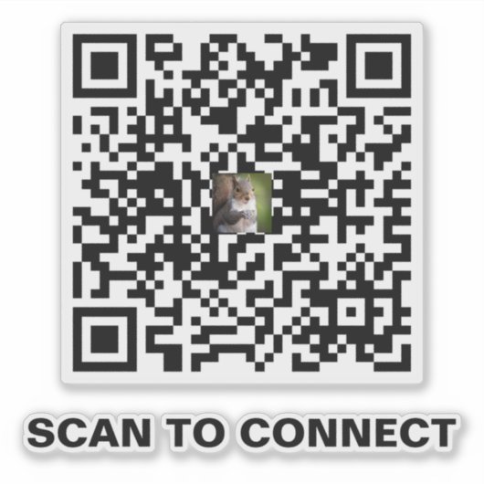 Sticker de code QR moderne - Simple et professionn (Devant)