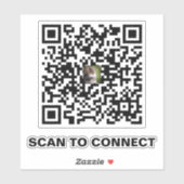 Sticker de code QR moderne - Simple et professionn (Feuille)