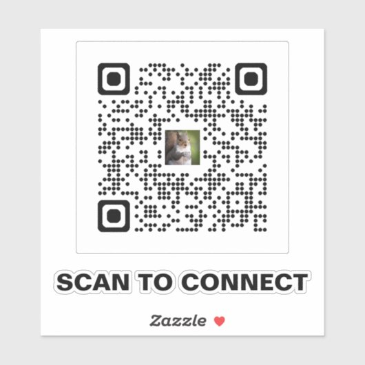 Sticker de code QR moderne - Simple et professionn (Feuille)