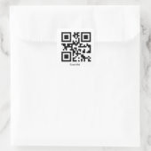 Sticker de code QR personnalisé (Sac)
