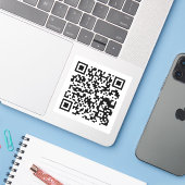 Sticker de code QR professionnel (Ordinateur portable avec iPhone)