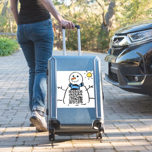 Sticker de code QR Snowman (Valise Insitu)