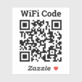Sticker de code QR Wifi (Feuille)