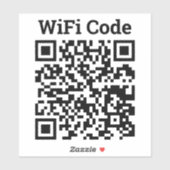 Sticker de code QR Wifi (Feuille)