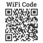 Sticker de code QR Wifi (Devant)