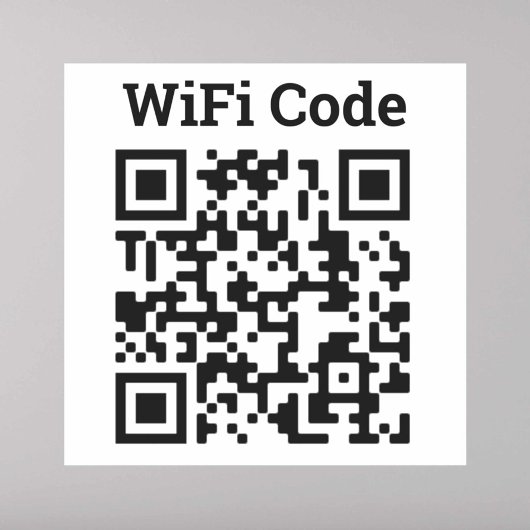 Sticker de code QR Wifi