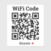 Sticker de code QR Wifi (Feuille)