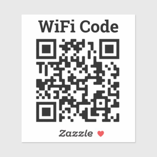 Sticker de code QR Wifi (Feuille)