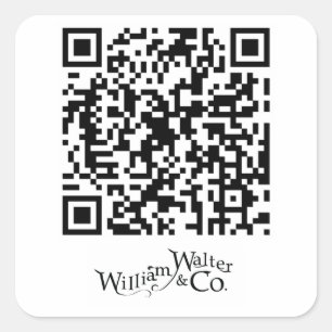 Sticker de code QR William Walter et Co