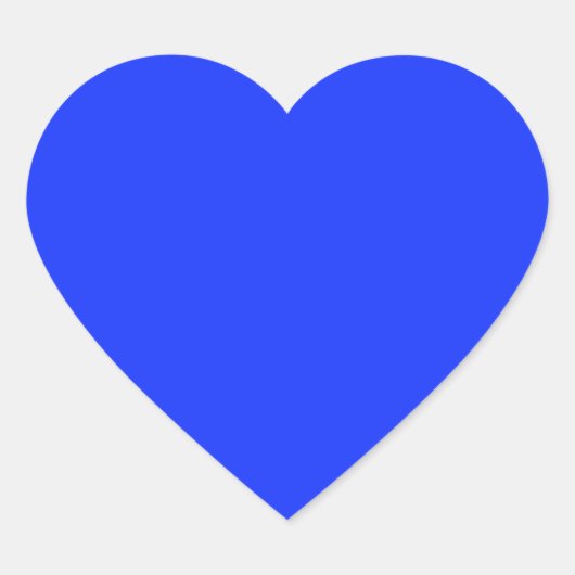 Sticker de coeur bleu vif (Devant)