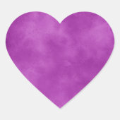 Sticker de coeur Ciel Violet (Devant)