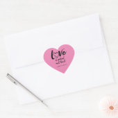 Sticker de coeur d'amour (Enveloppe)