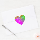 Sticker de coeur de Glittery pour une touche d'éti (Enveloppe)