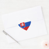 Sticker de coeur du drapeau slovaque (Enveloppe)